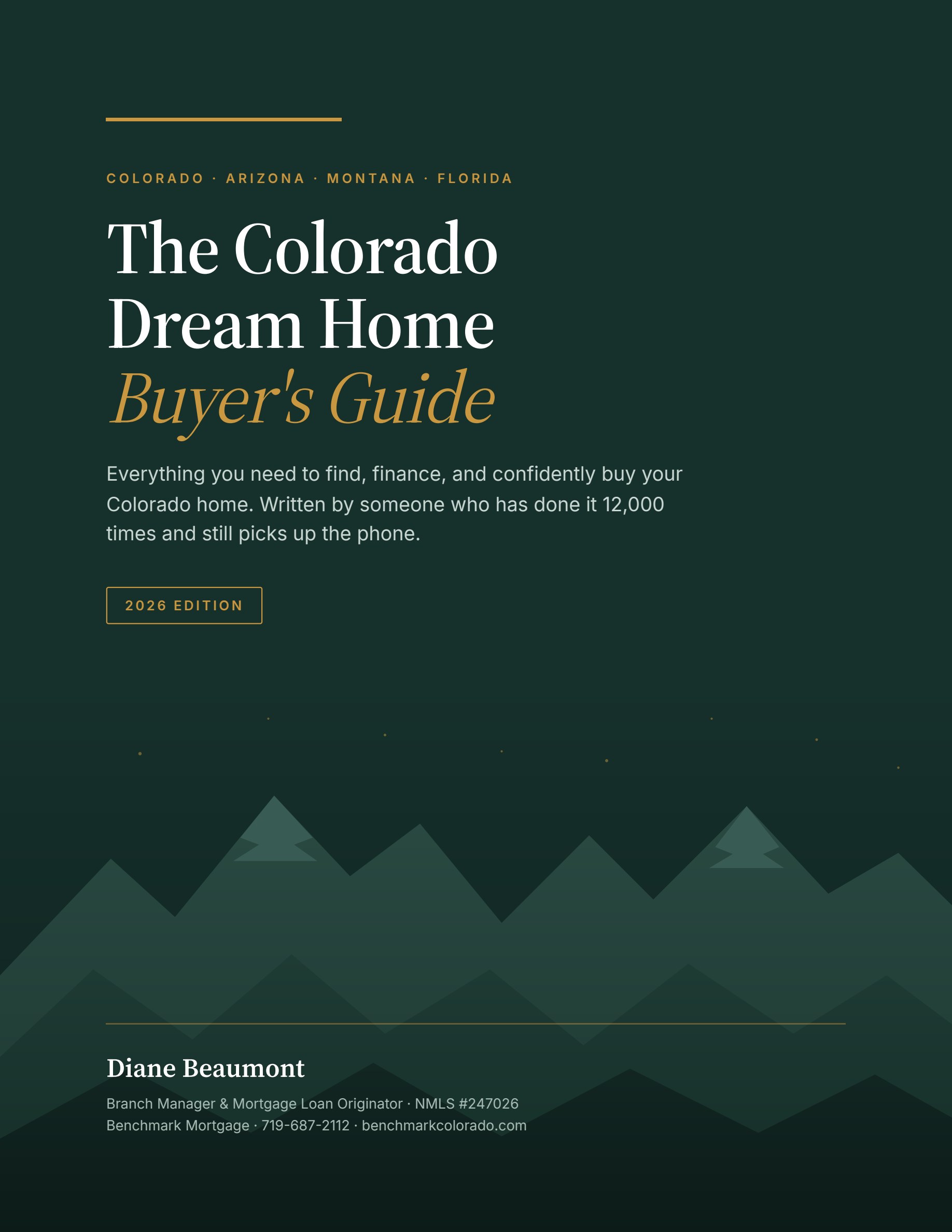 Cover of The Colorado Dream Home Buyer's Guide, 2026 edition