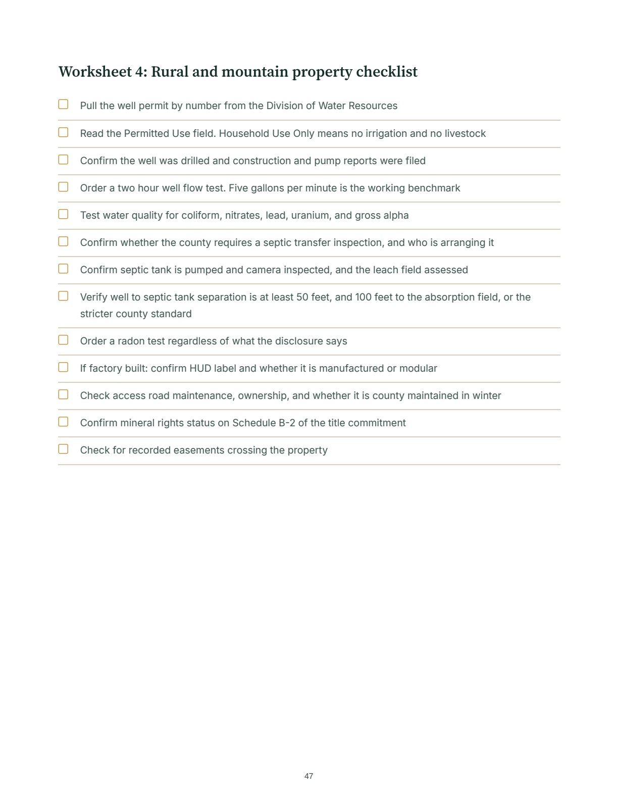 Five worksheets you can print